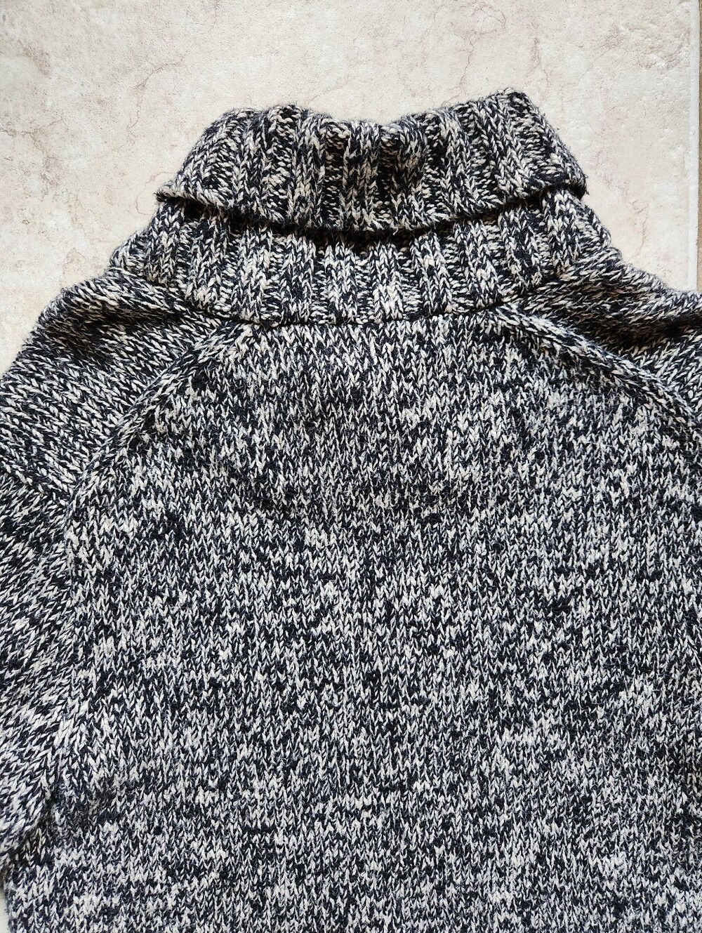 Polo Ralph Lauren Shawl Collar Sweater Medium Black White Knit Single Button - Picture 6 of 12